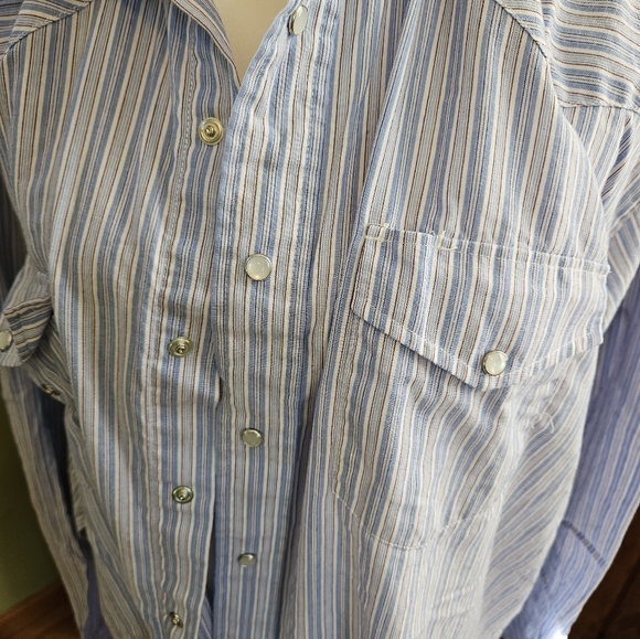 Roper 2xl long sleeve pearl snap button down. - Picture 7 of 10